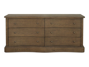 Clarence Warm Brown 6 Drawer Dresser - Ornate Home