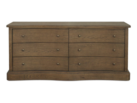 Clarence Warm Brown 6 Drawer Dresser - Ornate Home