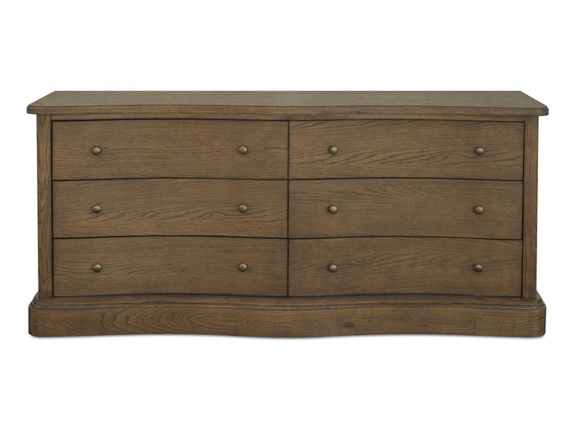 Clarence Warm Brown 6 Drawer Dresser - Ornate Home