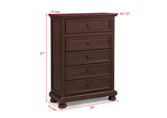 Claribelle Dark Walnut Chest - Ornate Home