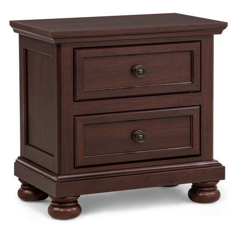 Claribelle Dark Walnut Nightstand - Ornate Home