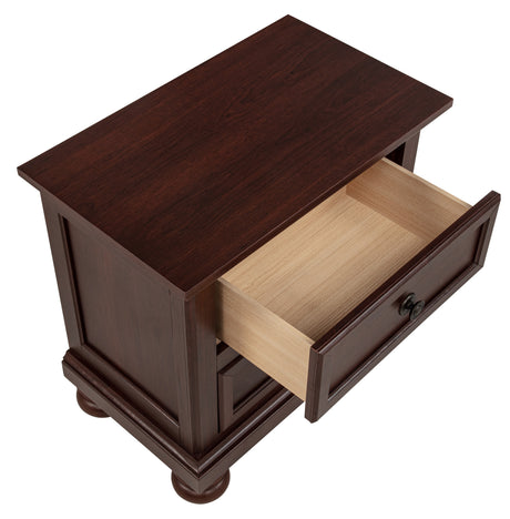 Claribelle Dark Walnut Nightstand - Ornate Home