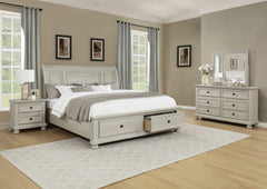 Claribelle White Nightstand - Ornate Home