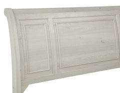 Claribelle White King Sleigh Bed with Storage Footboard - Ornate Home
