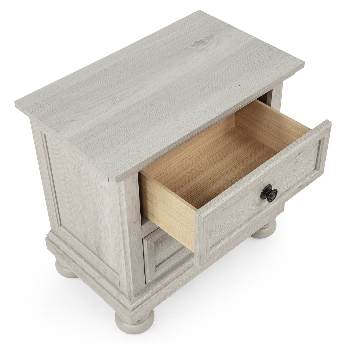 Claribelle White Nightstand - Ornate Home
