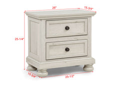 Claribelle White Sleigh Bedroom Set - Ornate Home