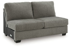 Clarington Greystone 3-Piece Sectional and Oversized Ottoman - Ornate Home