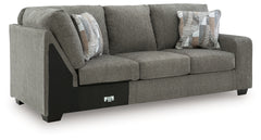 Clarington Greystone 3-Piece Sectional and Oversized Ottoman - Ornate Home