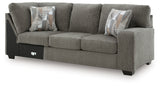 Clarington Greystone 3-Piece Sectional and Oversized Ottoman - Ornate Home