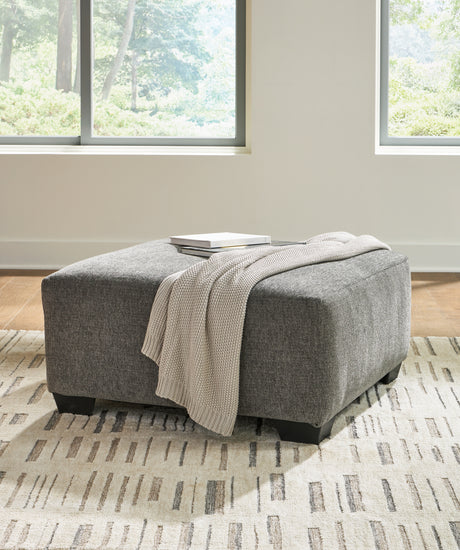 Clarington Greystone 3-Piece Sectional and Oversized Ottoman - Ornate Home