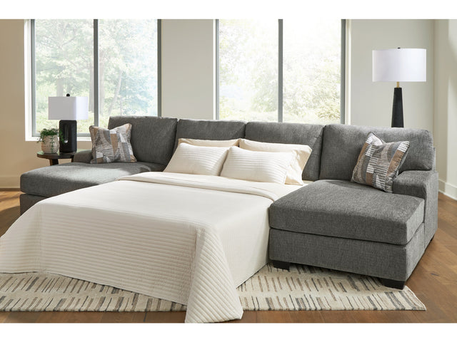 Clarington Greystone 3-Piece Sleeper Sectional with Double Chaise - Ornate Home