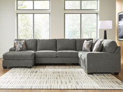Clarington Greystone 3-Piece Sleeper Sectional with Left Chaise - Ornate Home