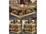 Clarissa Bright Gold 3pc Coffee Table Set  / HD-8016 - Ornate Home