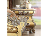 Clarissa Bright Gold Nightstand  / HD-8016 - Ornate Home