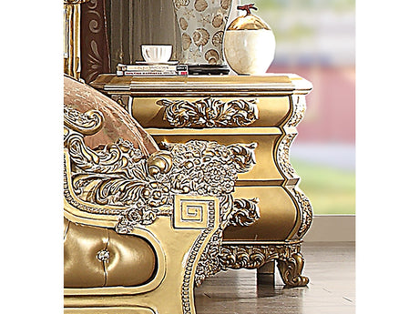 Clarissa Bright Gold Nightstand  / HD-8016 - Ornate Home