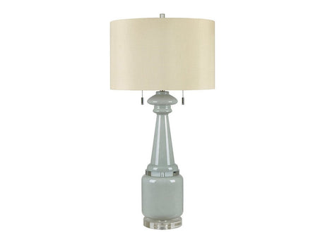 Clarissa Clear/Grey Table Lamp (Set of 2) - Ornate Home