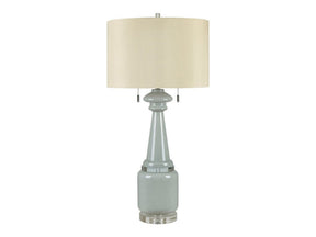 Clarissa Clear/Grey Table Lamp (Set of 2) - Ornate Home