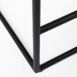 Clarissa Dark Brown/Black Woven Leather Seat Counter Stool - Ornate Home