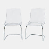 Clarity Transparent Dining Chair (Set of 2) - Ornate Home