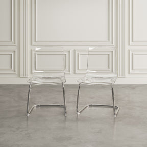 Clarity Transparent Dining Chair (Set of 2) - Ornate Home