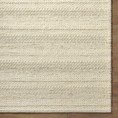Clarke Beige Textured Wool Rug - Ornate Home