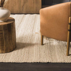 Clarke Beige Textured Wool Rug - Ornate Home