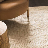 Clarke Beige Textured Wool Rug - Ornate Home