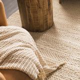 Clarke Beige Textured Wool Rug - Ornate Home