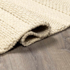 Clarke Beige Textured Wool Rug - Ornate Home