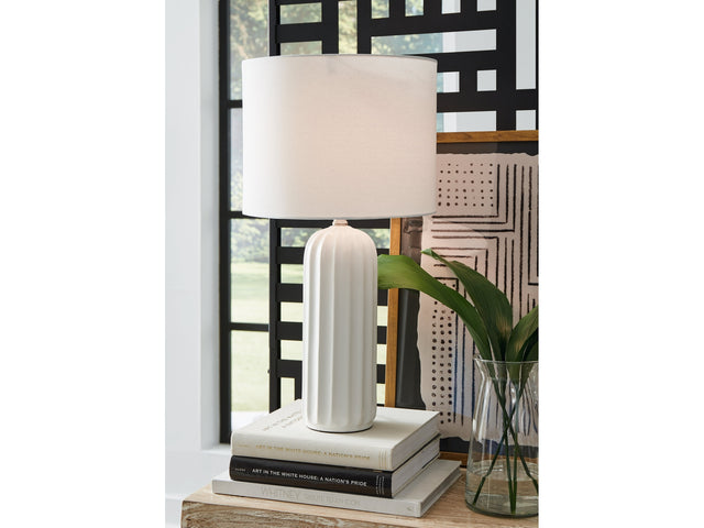 Clarkland White Table Lamp (Set of 2) (Online Special Price) - Ornate Home