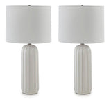 Clarkland White Table Lamp (Set of 2) (Online Special Price) - Ornate Home