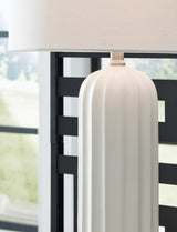 Clarkland White Table Lamp (Set of 2) (Online Special Price) - Ornate Home