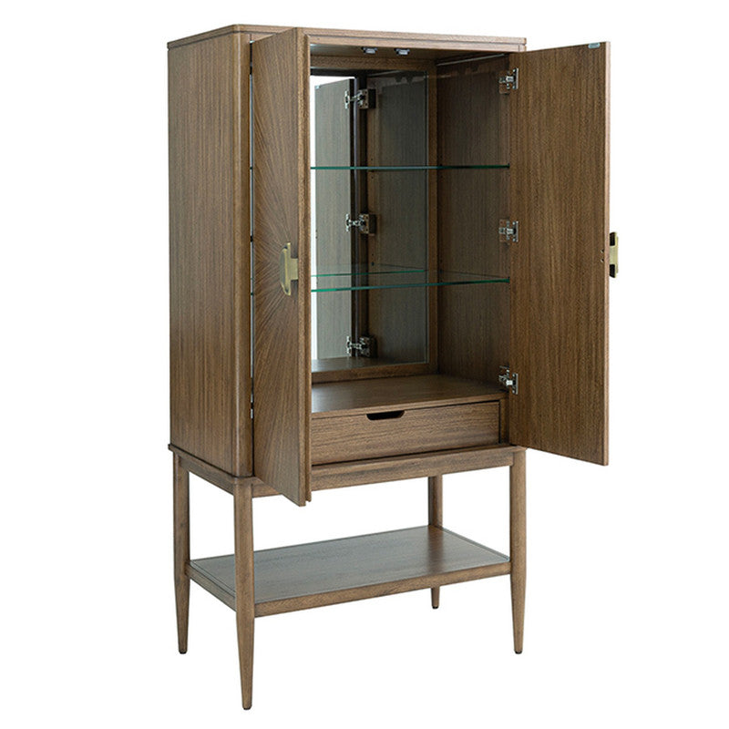 Clarksburg Walnut Display Cabinet - Ornate Home