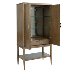 Clarksburg Walnut Display Cabinet - Ornate Home