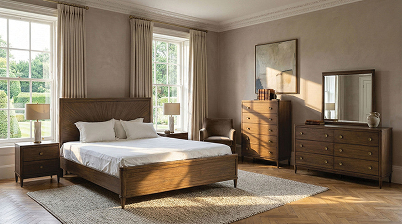 Clarksburg Walnut E.King Bed - Ornate Home