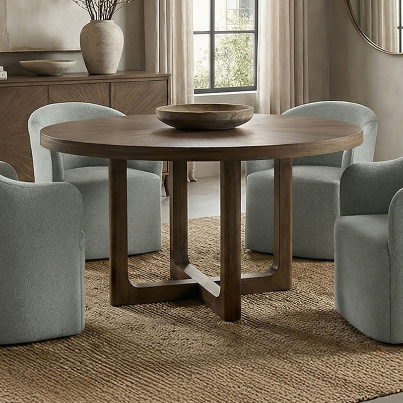 Clarksburg Walnut Round Dining Table - Ornate Home
