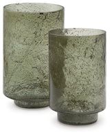 Clarkton Green Candle Holder Set (Set of 2) (Online Special Price) - Ornate Home