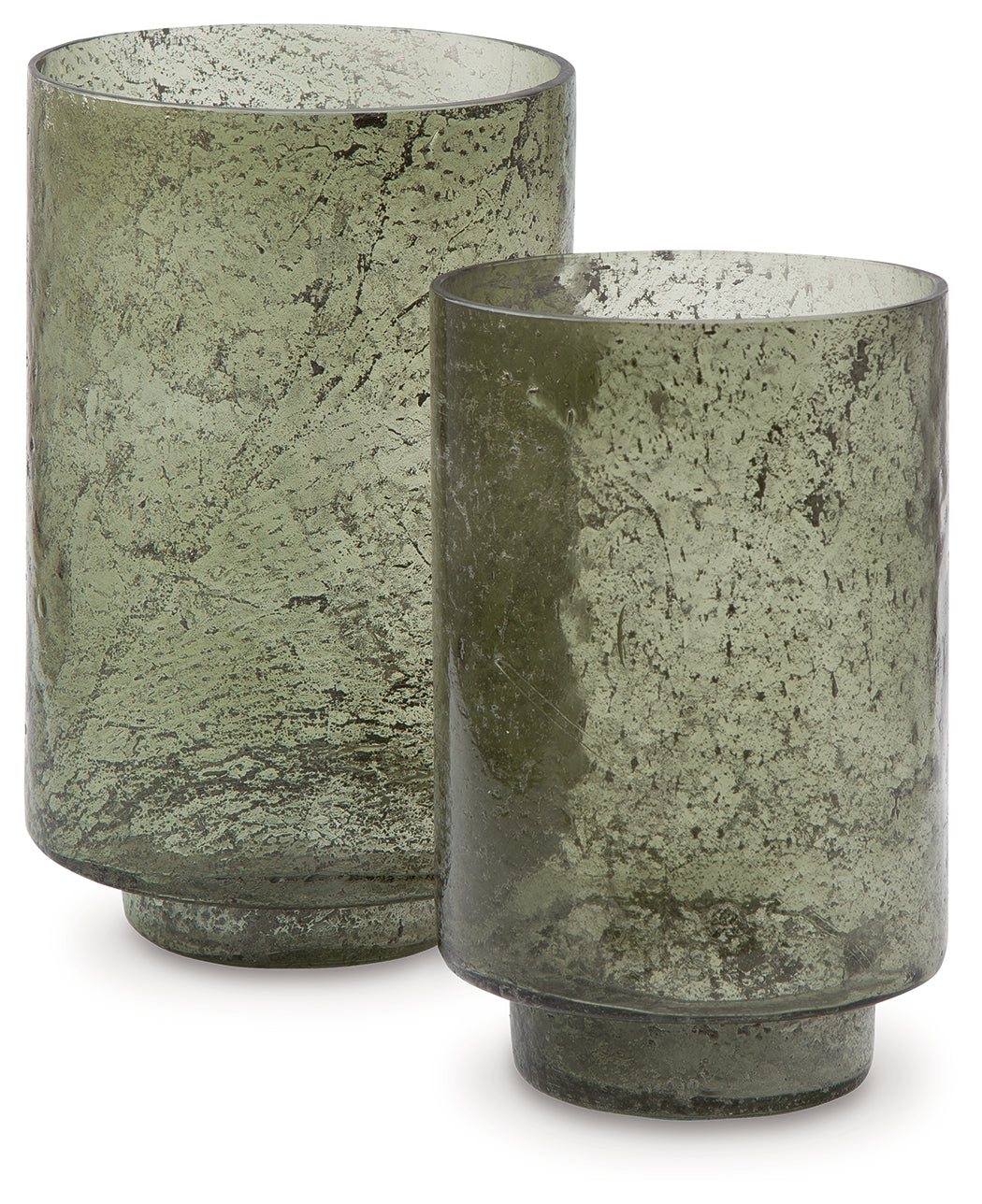 Clarkton Green Candle Holder Set (Set of 2) (Online Special Price) - Ornate Home