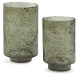 Clarkton Green Candle Holder Set (Set of 2) - Ornate Home