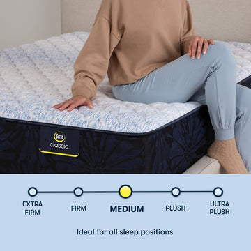 Classic Alden 11.5" Off-White/Multicolor Innerspring Queen Medium Mattress - Ornate Home