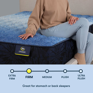 Classic Brecon 13" Off-White/Multicolor Innerspring King Firm Mattress - Ornate Home