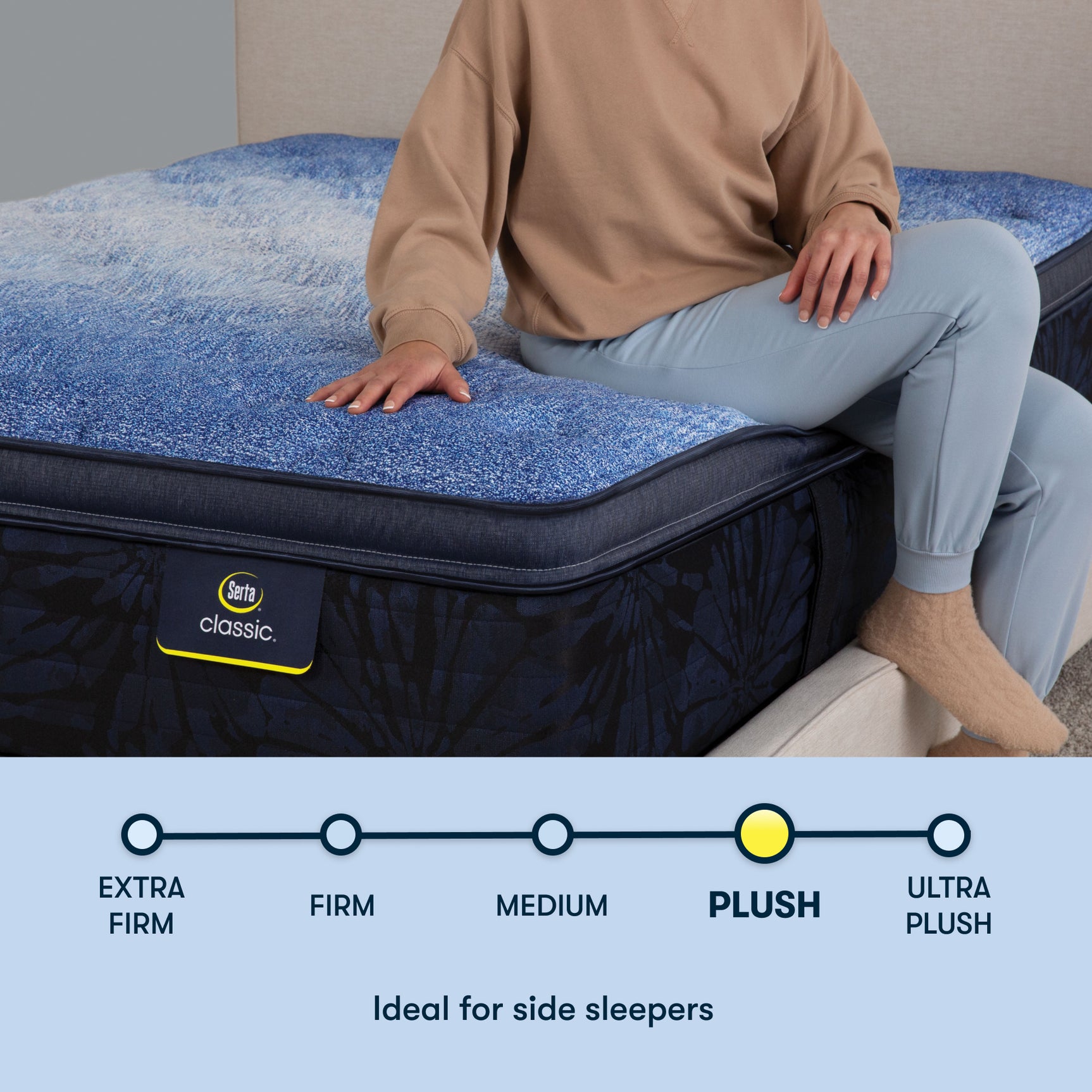Classic Brecon 14.5" Off-White/Multicolor Innerspring California King Plush Pillow Top Mattress - Ornate Home
