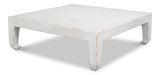 Classic Chinese Antique White Cocktail Table - Ornate Home