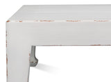 Classic Chinese Antique White Cocktail Table - Ornate Home