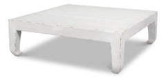 Classic Chinese Antique White Cocktail Table - Ornate Home