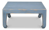 Classic Chinese Blue Cocktail Table Blue - Ornate Home