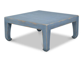 Classic Chinese Blue Cocktail Table Blue - Ornate Home
