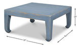 Classic Chinese Blue Cocktail Table Blue - Ornate Home