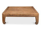 Classic Chinese Tan Coffee Table - Ornate Home