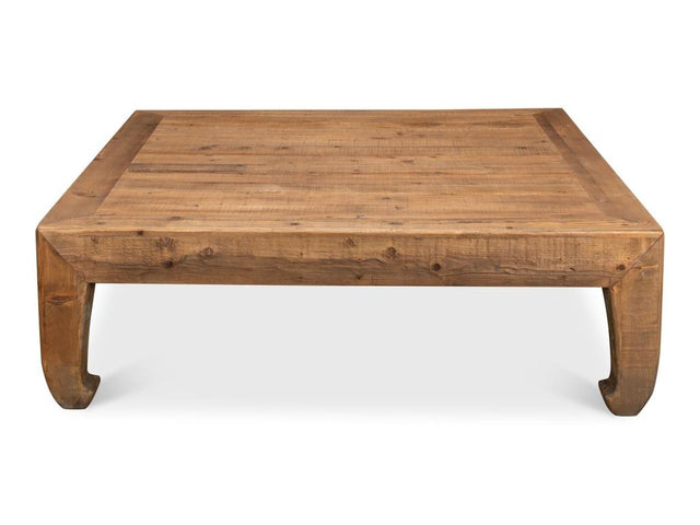 Classic Chinese Tan Coffee Table - Ornate Home